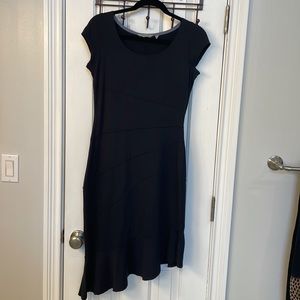 Athleta Black Asymmetrical Spring/ Summer Dress